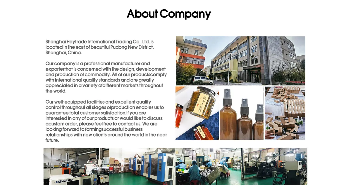 HeyTrade company profile factory and packaging capability