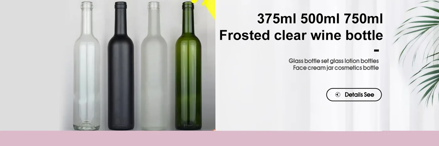 Glass bottles for beverage wine and spirits